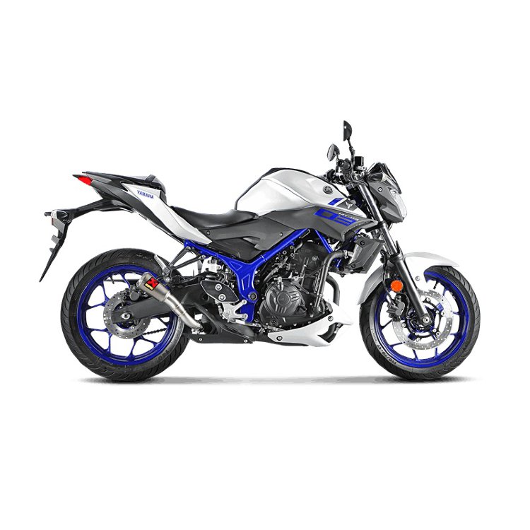 Yamaha MT-03/R3 банка глушителя (slip-on) Akrapovic