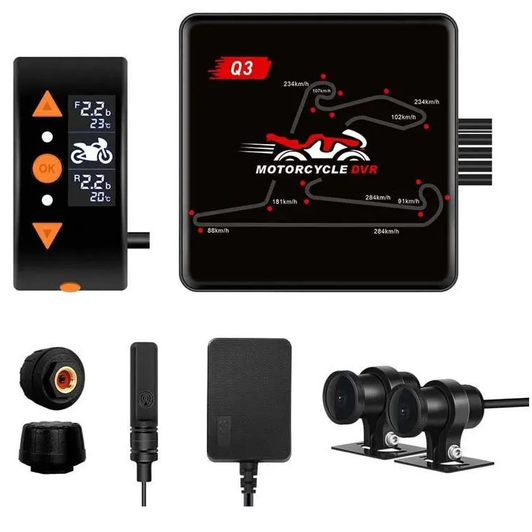 Видеорегистратор мотоциклетный NP MOTOCAM Q3Mini - TPMS