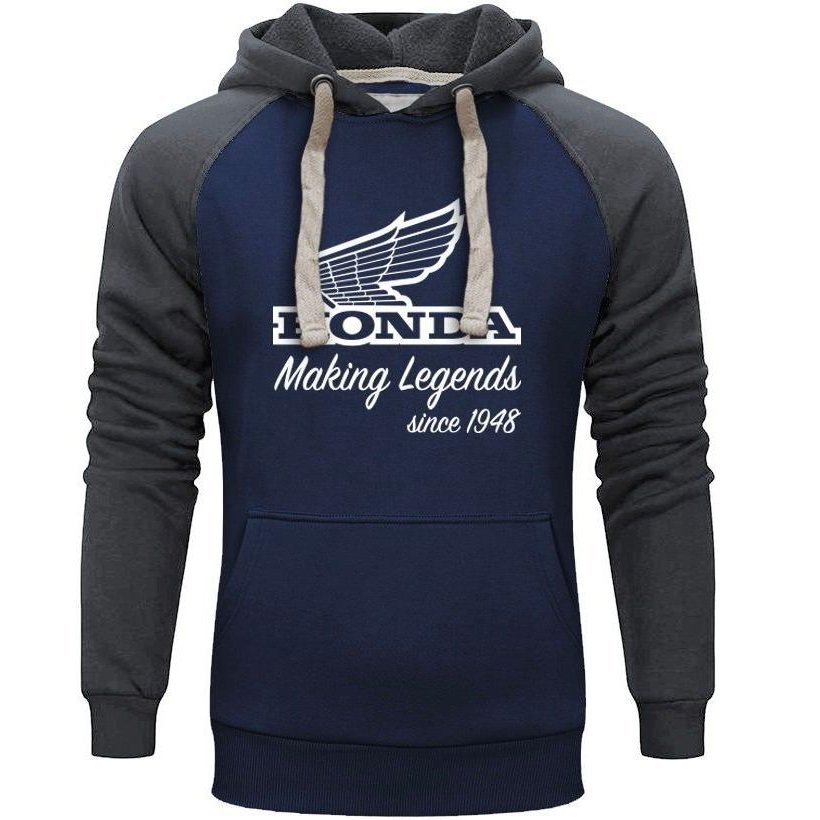 MAKING LEGENDS GREY BLUE HOODIE L