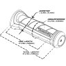 Грипсы, ручки руля GOLDSTRIKE™  хром - Грипсы, ручки руля GOLDSTRIKE™  хром