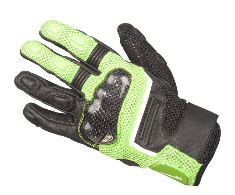 Перчатки кожа/текстиль RACING GLOVES Kawasaki